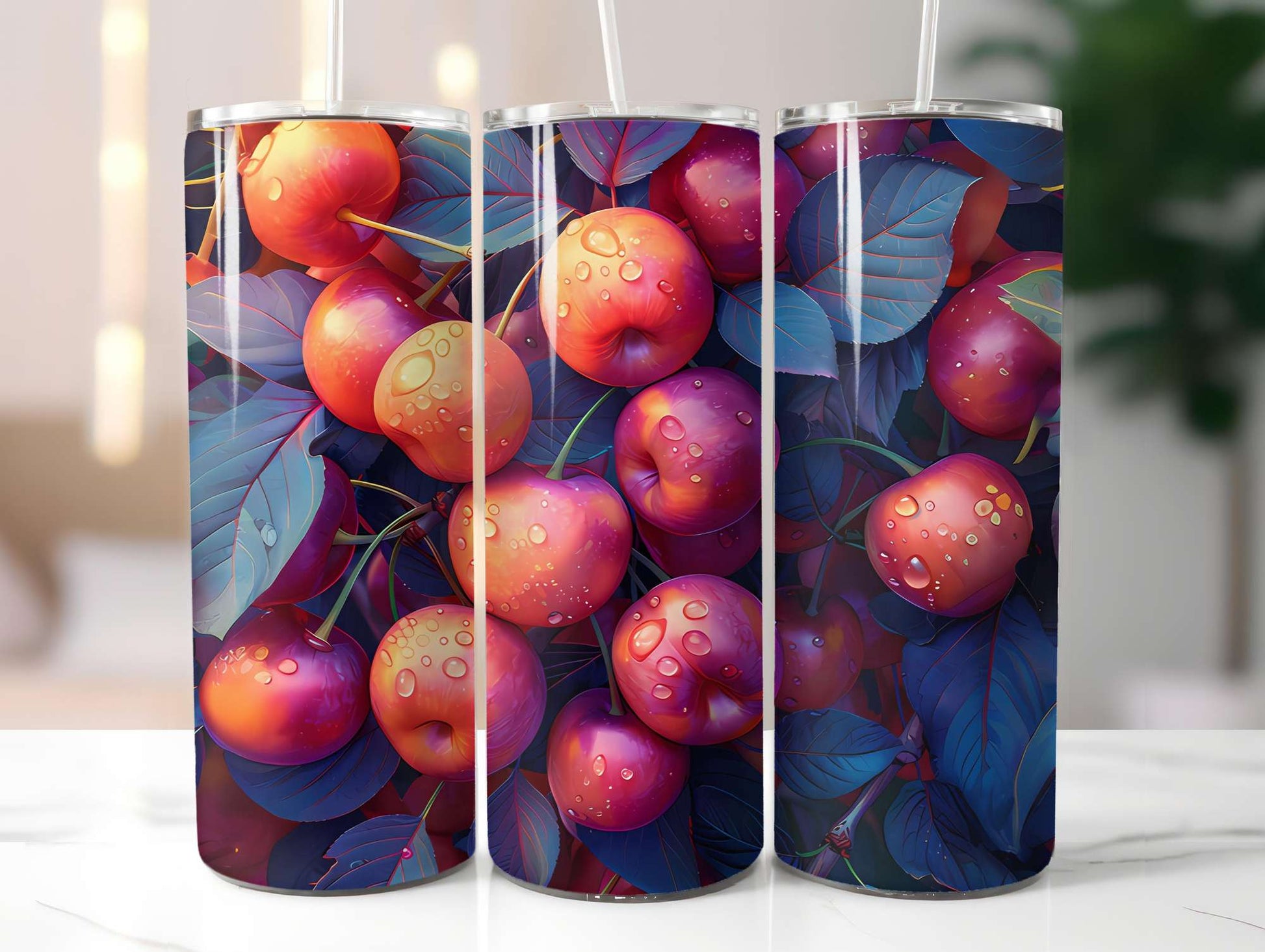 Stone Fruit 2 Tumbler Wrap - CraftNest - Digital Crafting and Art