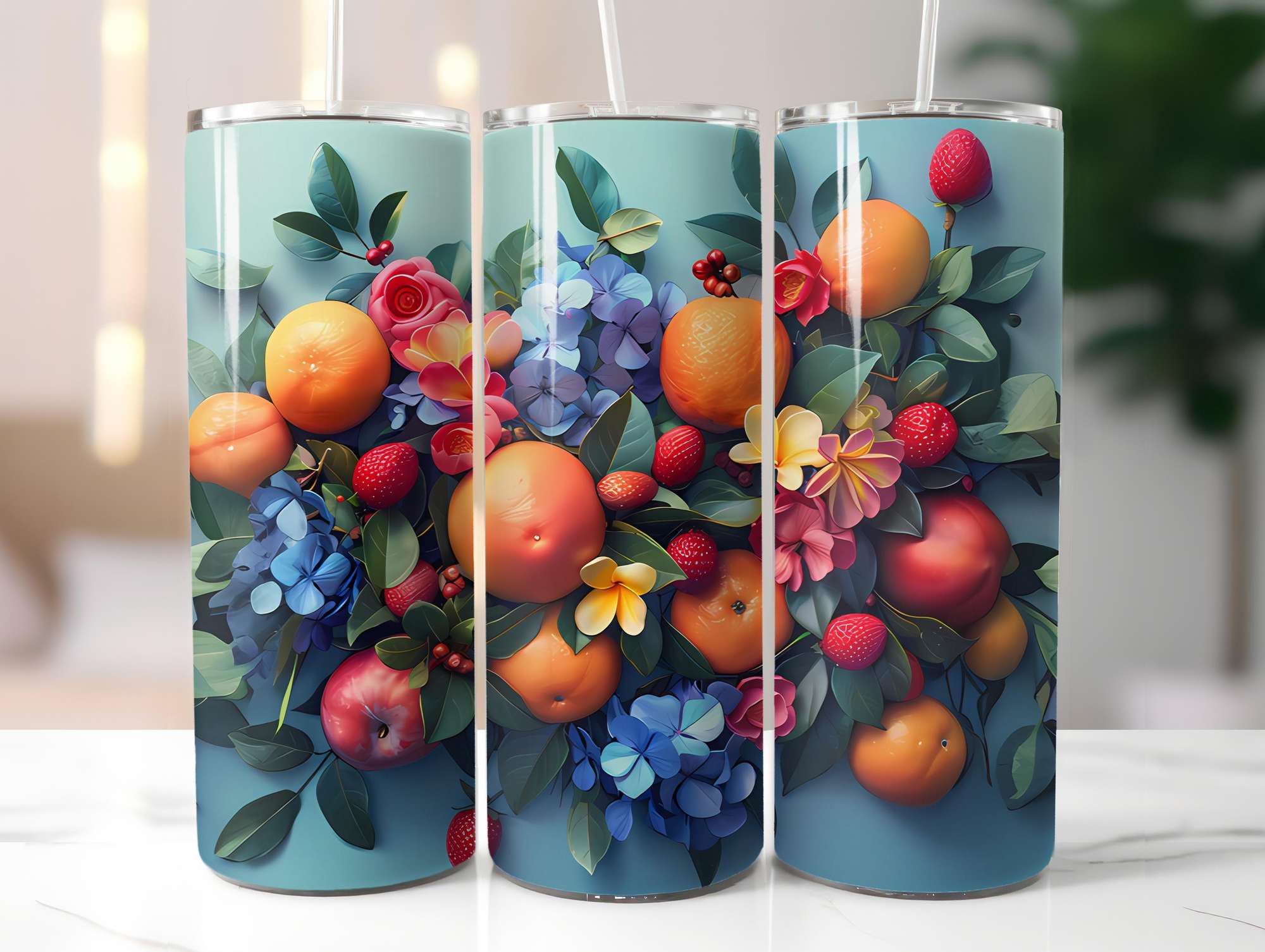 Stone Fruit 6 Tumbler Wrap - CraftNest - Digital Crafting and Art