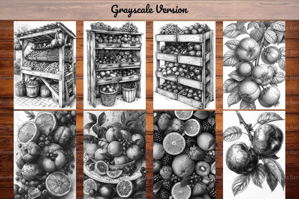 Stone Fruit Coloring Books - CraftNest - Digital Crafting and Art