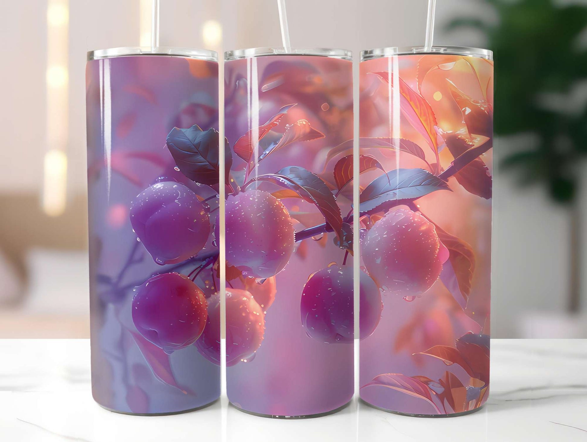 Stone Fruit 2 Tumbler Wrap - CraftNest - Digital Crafting and Art