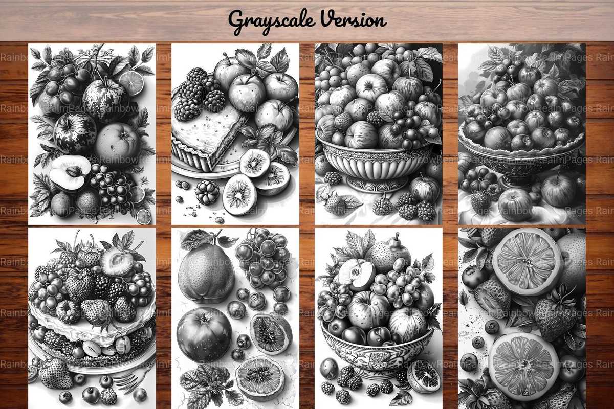 Stone Fruit Coloring Books - CraftNest - Digital Crafting and Art