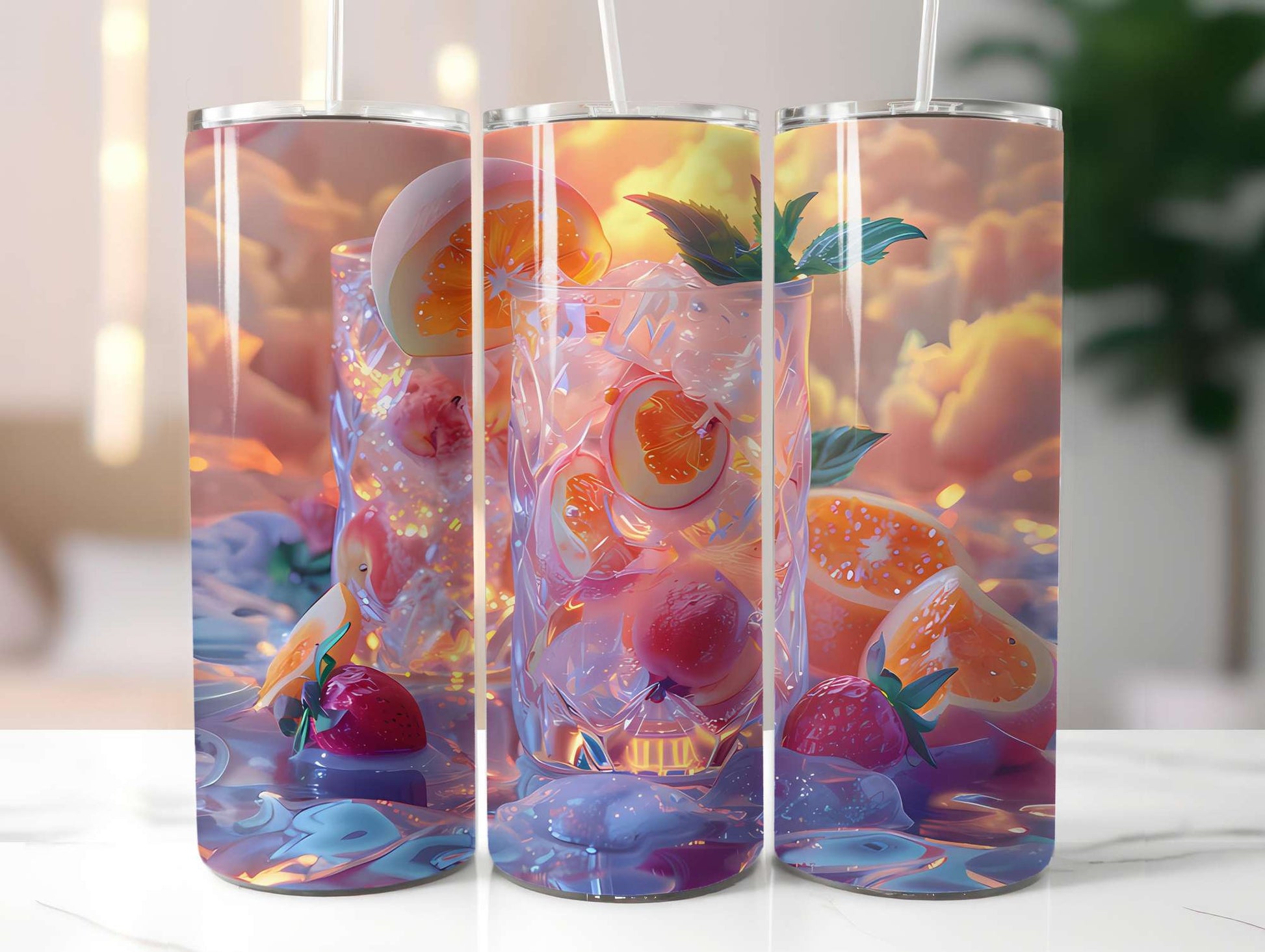 Stone Fruit 2 Tumbler Wrap - CraftNest - Digital Crafting and Art