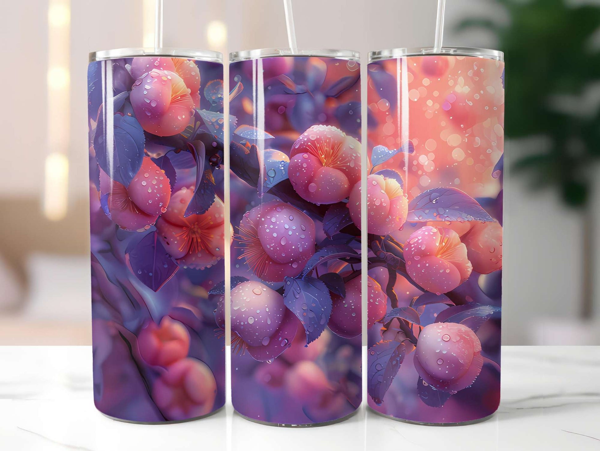 Stone Fruit 3 Tumbler Wrap - CraftNest - Digital Crafting and Art