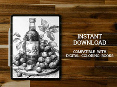 Stone Fruit Coloring Books - CraftNest - Digital Crafting and Art