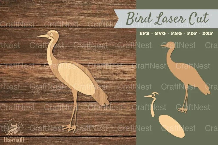 Stork Bird Laser Cut Decoration Clipart Bundle - CraftNest - Digital Crafting and Art