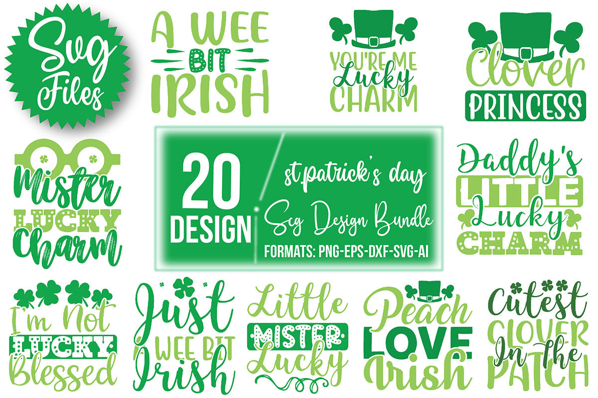 St Patrick's Day SVG Bundle 4 - CraftNest - Digital Crafting and Art