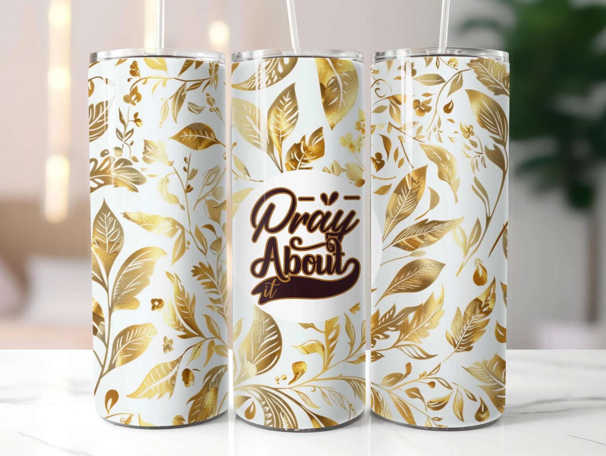Pray About It Tumbler Wrap - CraftNest - Digital Crafting and Art