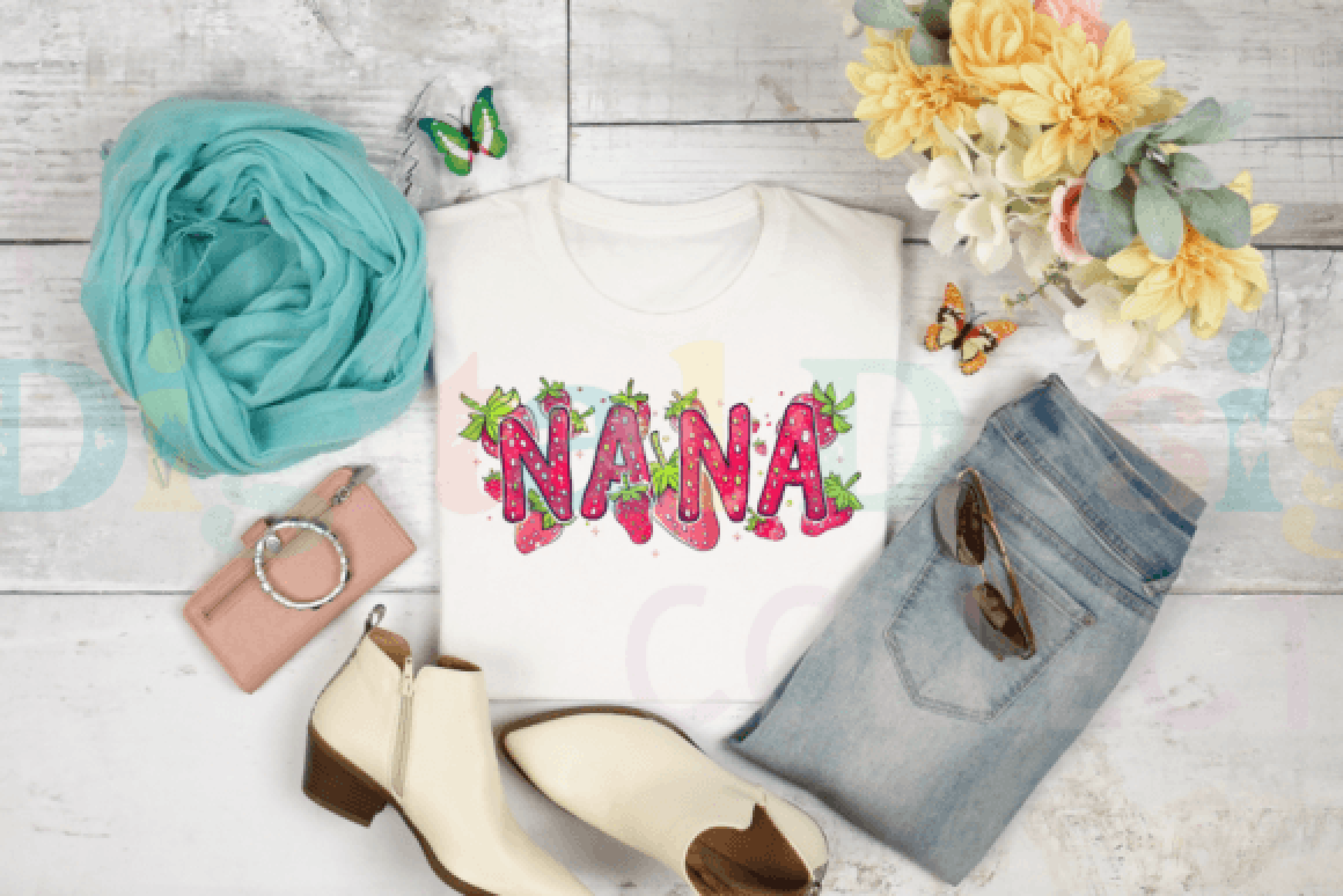 Strawberry Nana Clipart Bundle