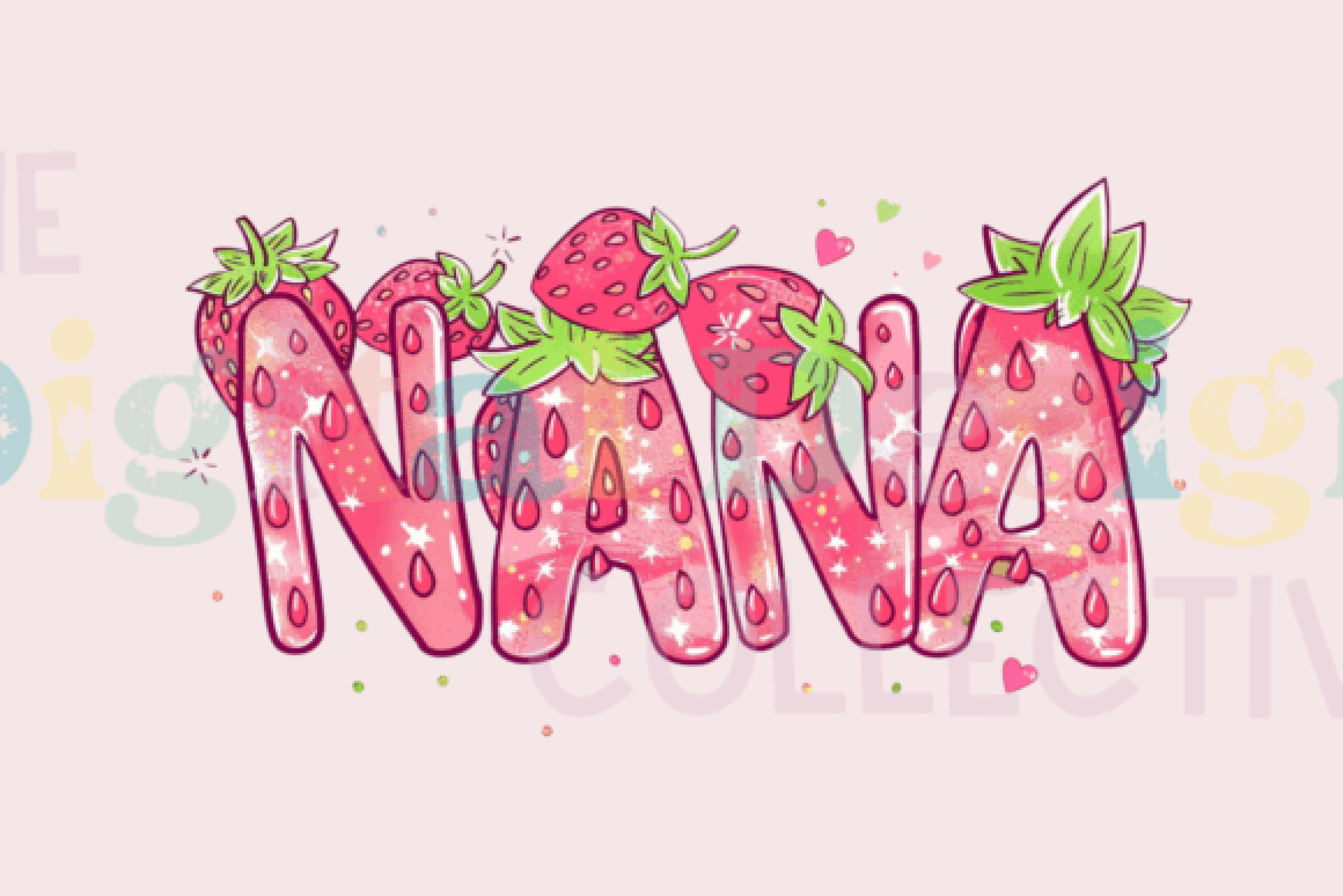 Strawberry Nana Clipart Bundle