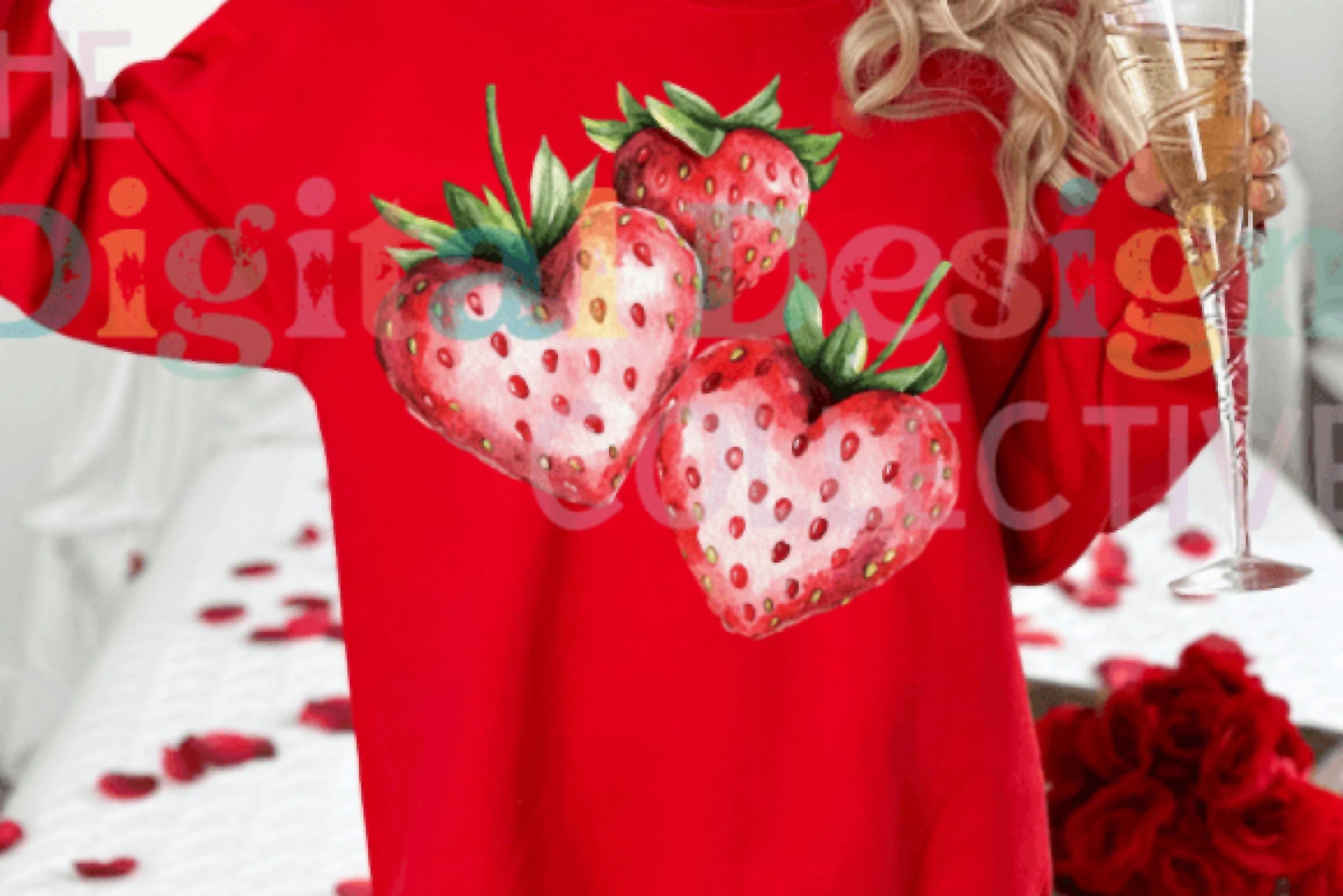 Retro Strawberry Valentine‚Äôs Day Clipart Bundle - CraftNest - Digital Crafting and Art