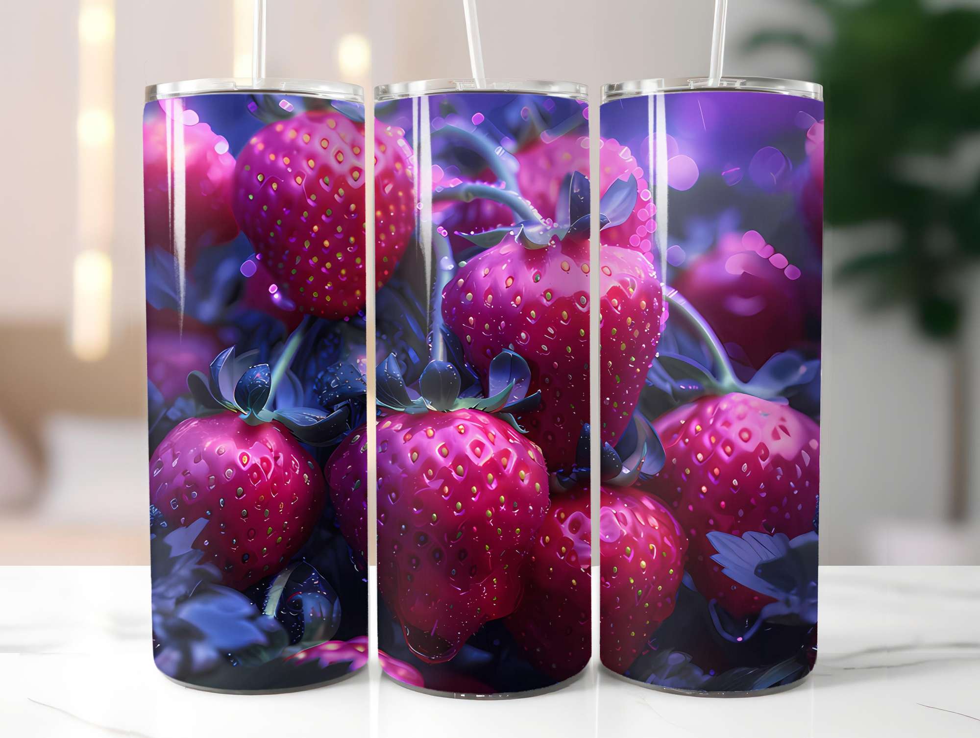 Strawberry 1 Tumbler Wrap - CraftNest - Digital Crafting and Art