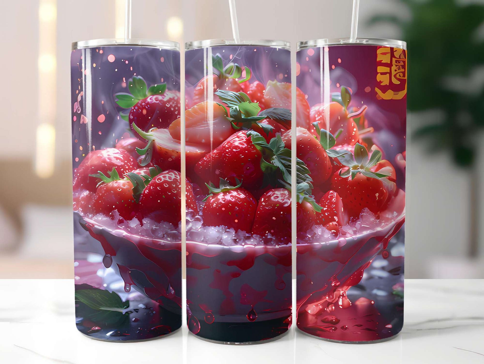 Strawberry 4 Tumbler Wrap - CraftNest - Digital Crafting and Art