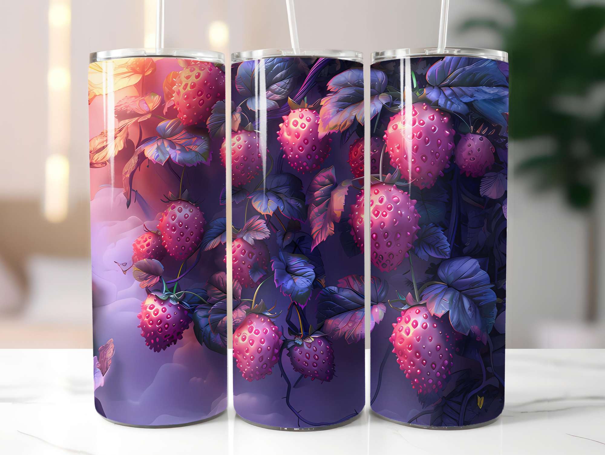 Strawberry 1 Tumbler Wrap - CraftNest - Digital Crafting and Art