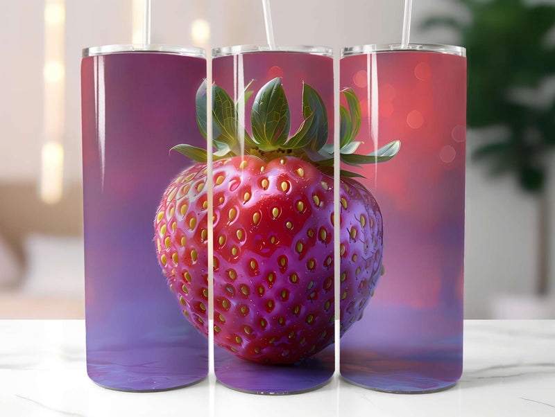 Strawberry 4 Tumbler Wrap - CraftNest - Digital Crafting and Art