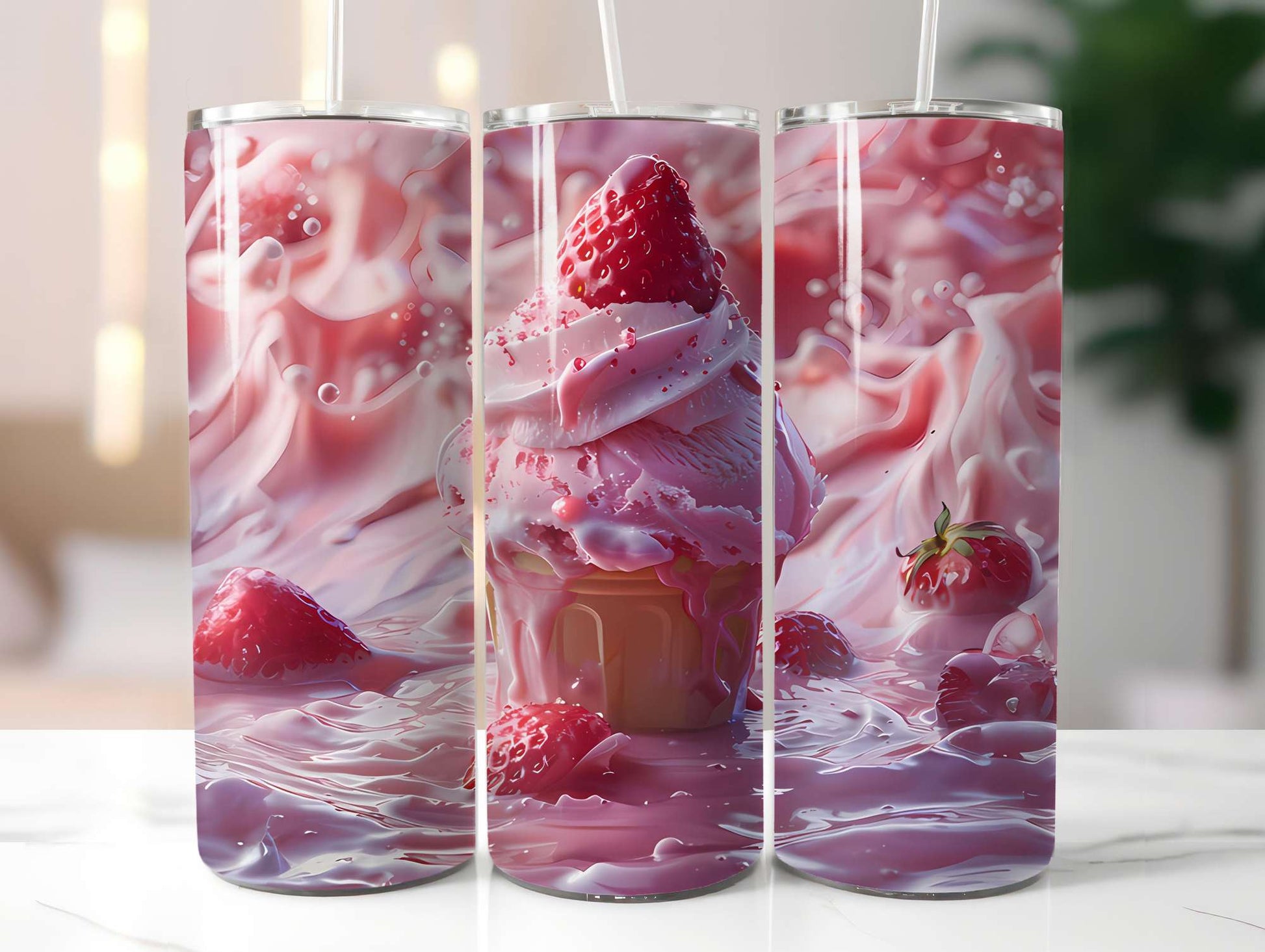 Strawberry 1 Tumbler Wrap - CraftNest - Digital Crafting and Art