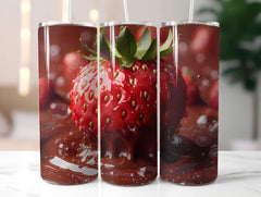 Strawberry 3 Tumbler Wrap - CraftNest - Digital Crafting and Art