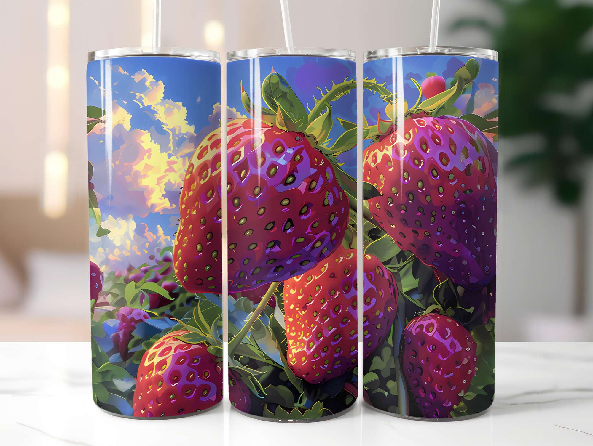 Strawberry 4 Tumbler Wrap - CraftNest - Digital Crafting and Art