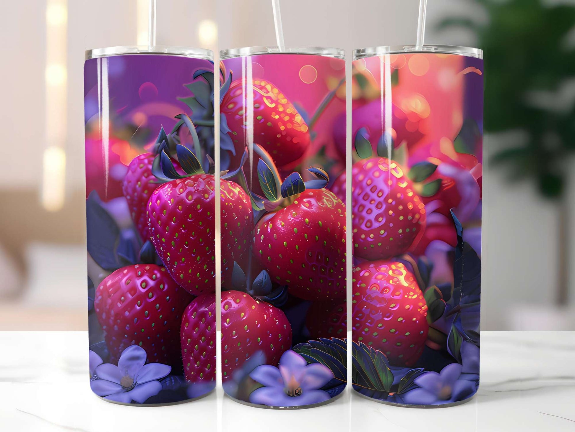 Strawberry 1 Tumbler Wrap - CraftNest - Digital Crafting and Art