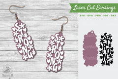 Strong Laser Cut Earrings SVG Bundle - CraftNest - Digital Crafting and Art
