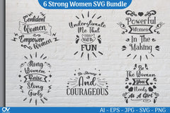 Strong Woman SVG Bundle - CraftNest - Digital Crafting and Art