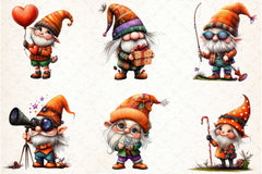 Stylish Gnome Clipart Bundle - CraftNest - Digital Crafting and Art