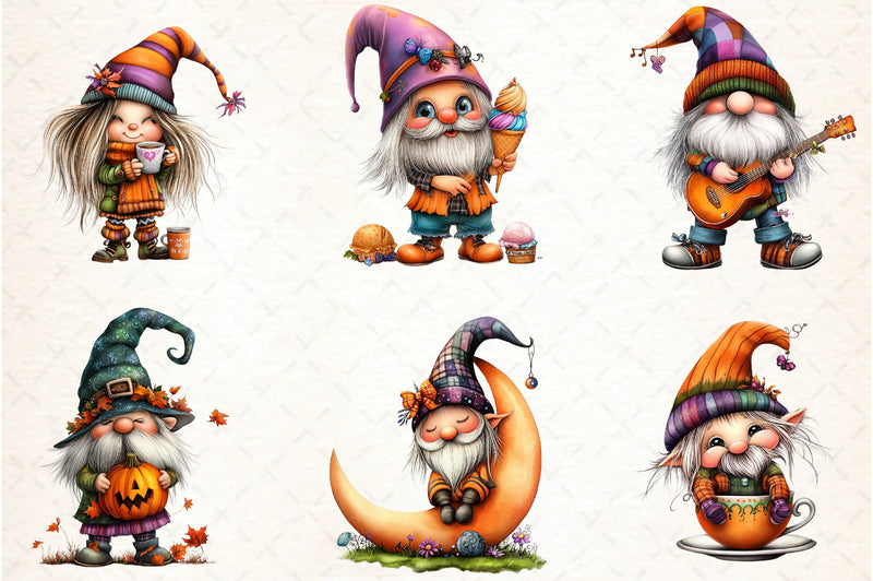 Stylish Gnome Clipart Bundle - CraftNest - Digital Crafting and Art