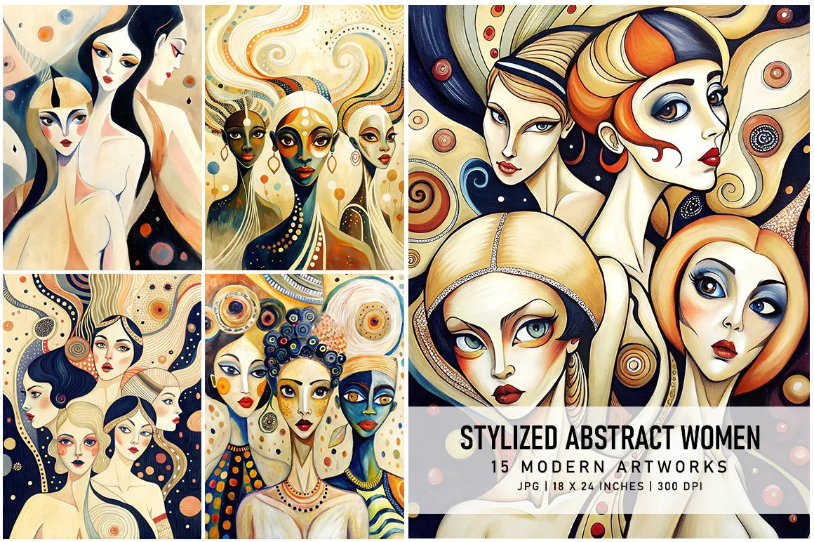 Abstract Stylized Women