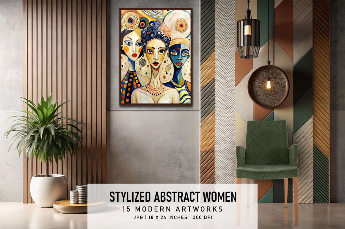 Abstract Stylized Women