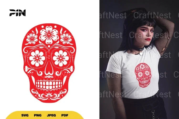 Sugar Skull Halloween SVG Bundle - CraftNest - Digital Crafting and Art