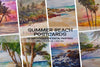 Summer Beach Postcards - Wall Art