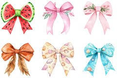 Summer Bow Clipart Bundle 1 - CraftNest - Digital Crafting and Art