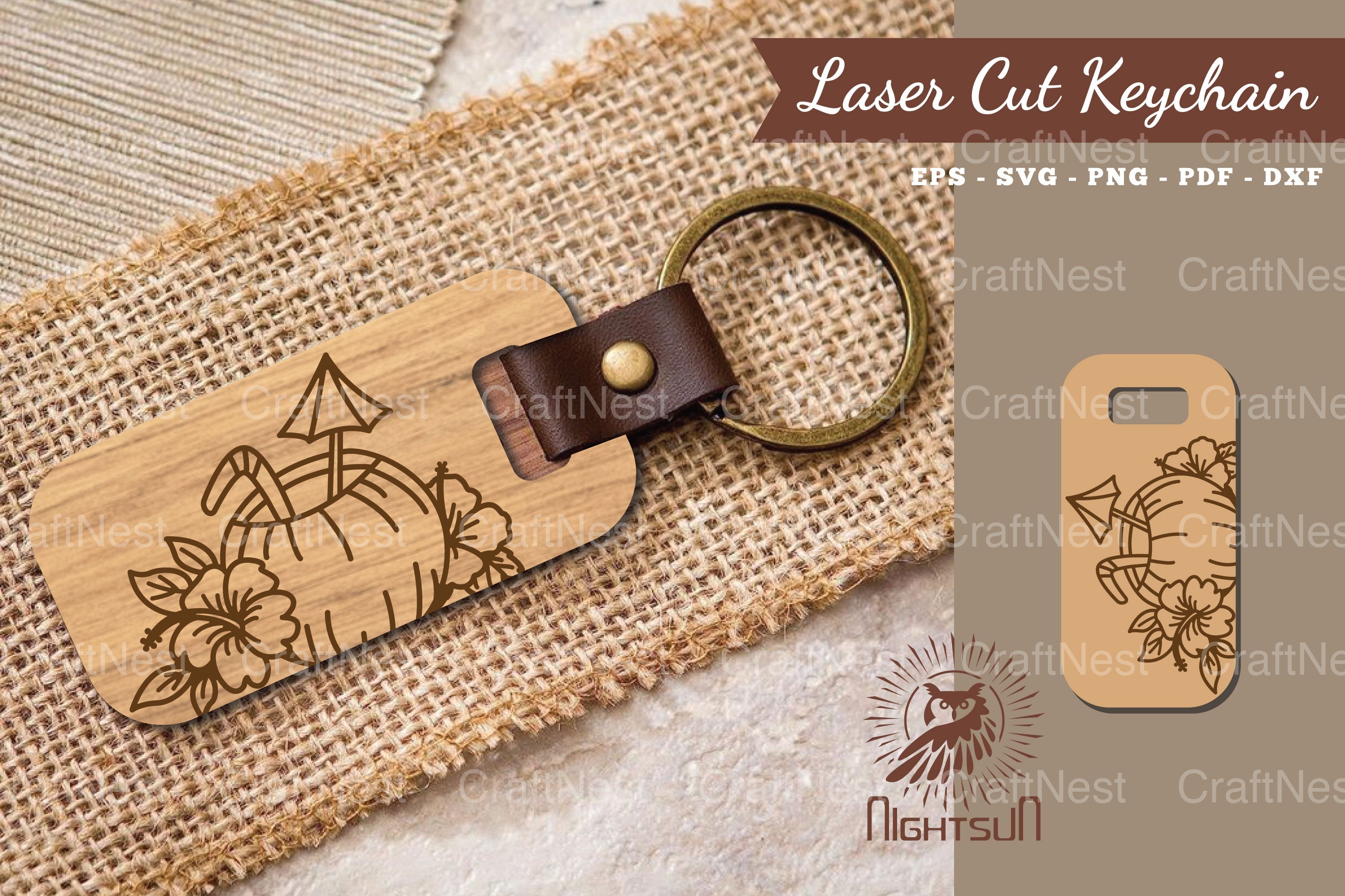 Summer Drink Laser Cut Keychain Design Bundle - CraftNest - Digital Crafting and Art
