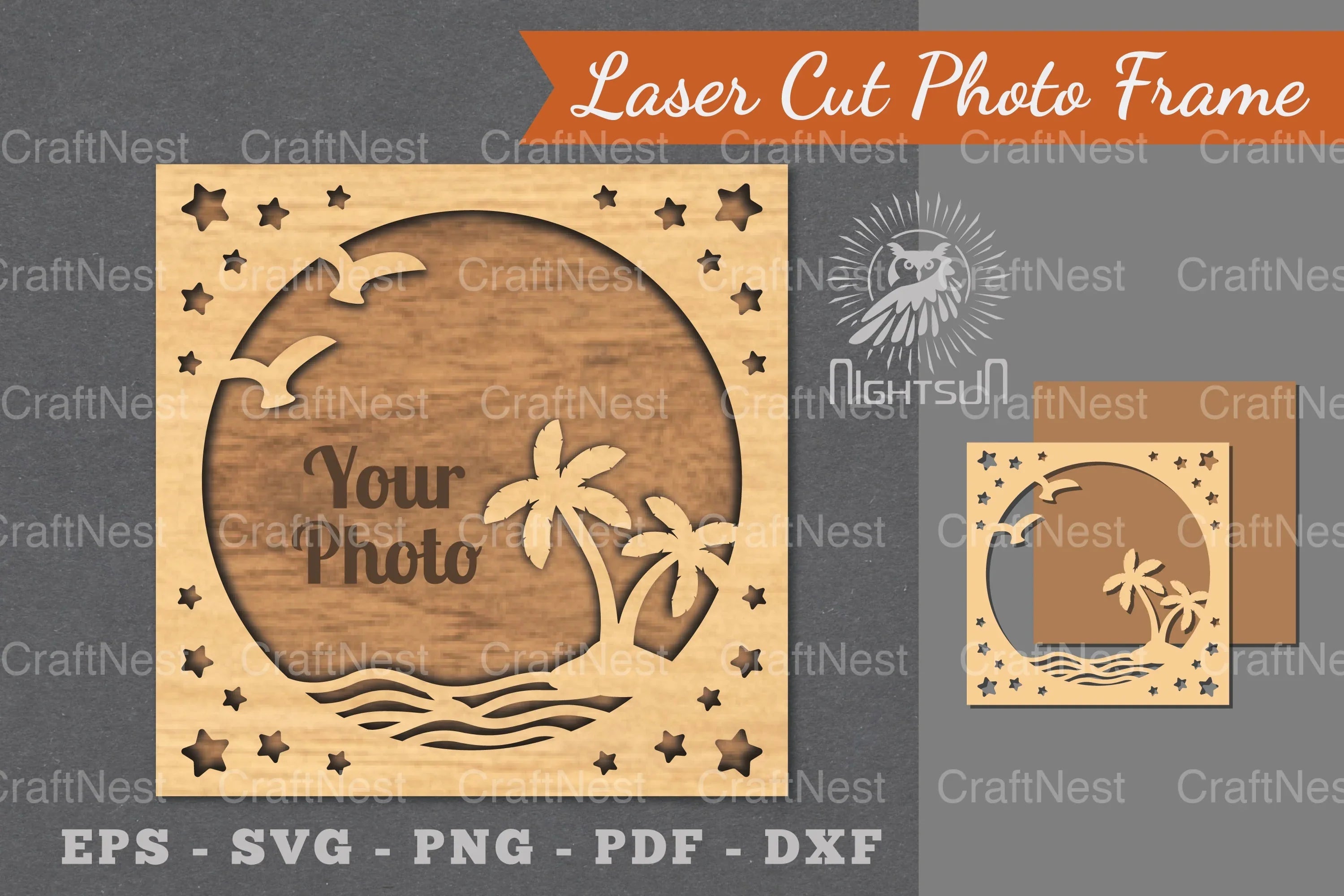 Summer Laser Cut Photo Frame Clipart Bundle - CraftNest - Digital Crafting and Art