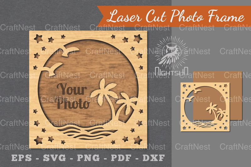 Summer Laser Cut Photo Frame Clipart Bundle - CraftNest - Digital Crafting and Art