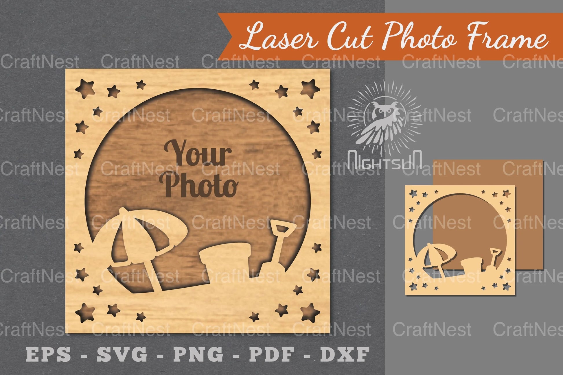 Summer Laser Cut Photo Frame Clipart Bundle - CraftNest - Digital Crafting and Art
