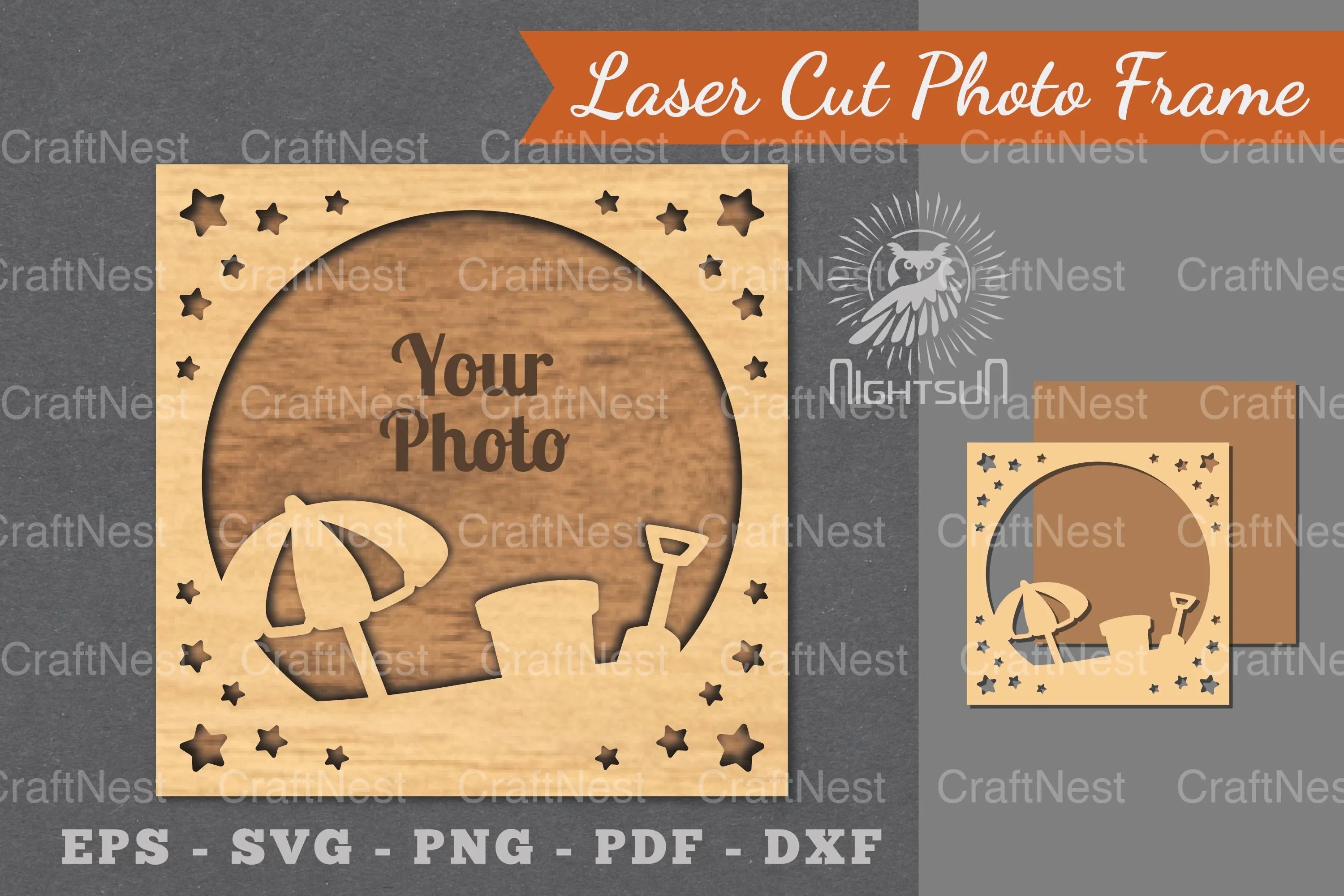 Summer Laser Cut Photo Frame Clipart Bundle - CraftNest - Digital Crafting and Art