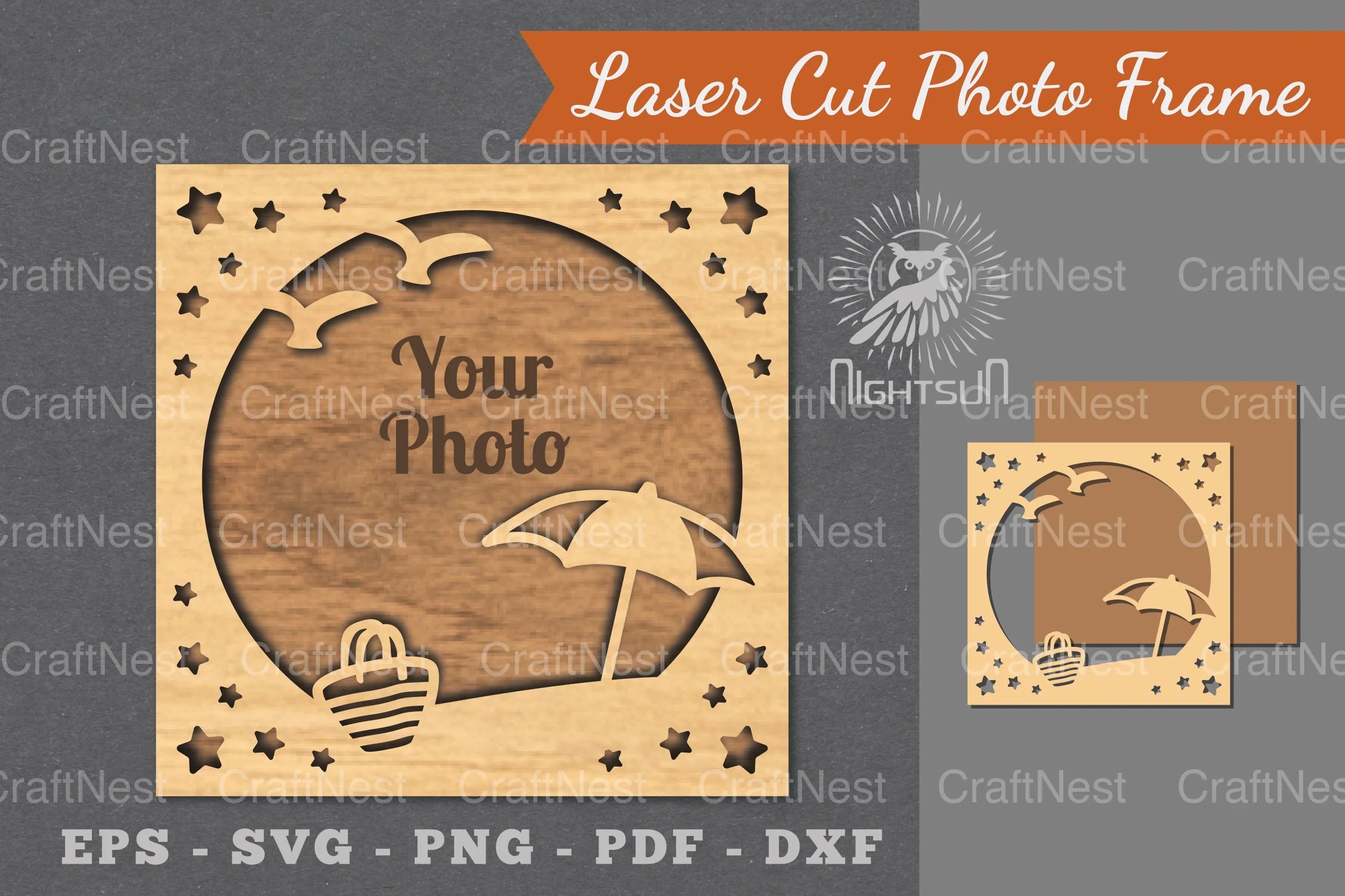 Summer Laser Cut Photo Frame Clipart Bundle - CraftNest - Digital Crafting and Art