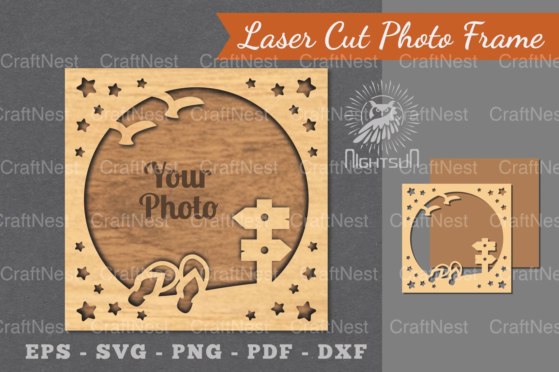 Summer Laser Cut Photo Frame Clipart Bundle - CraftNest - Digital Crafting and Art