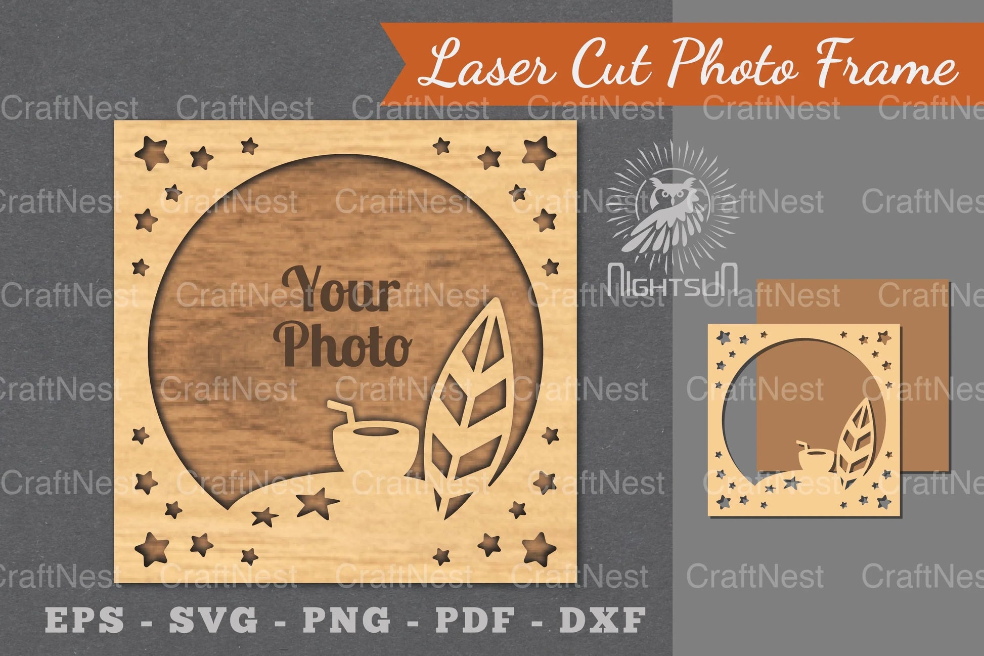 Summer Laser Cut Photo Frame Clipart Bundle - CraftNest - Digital Crafting and Art