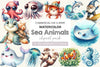 Summer Sea Animals Clipart Bundle