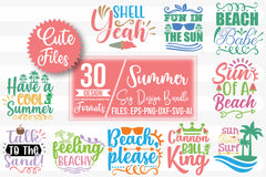 Summer SVG Bundle 9 - CraftNest - Digital Crafting and Art