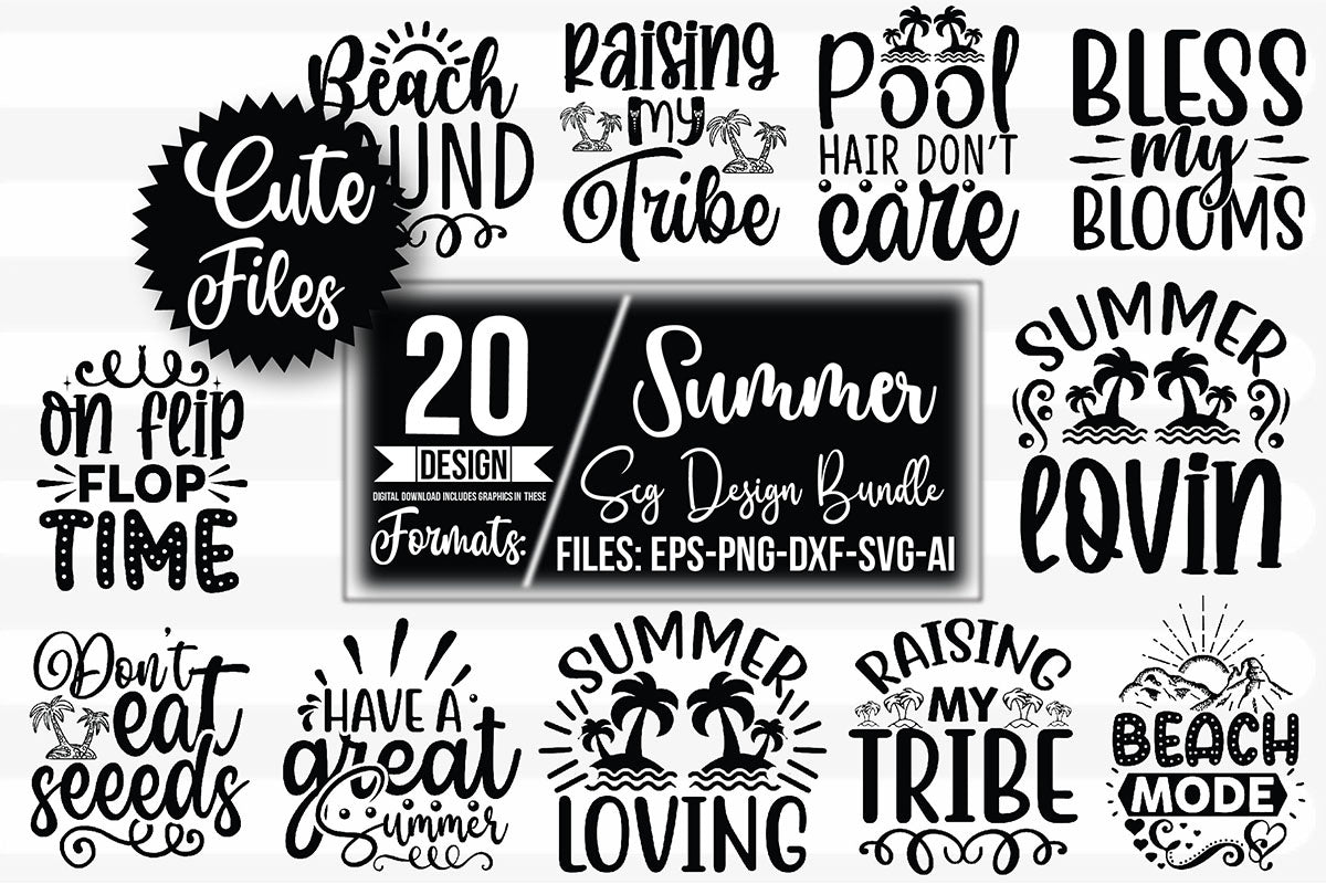 Summer SVG Bundle 10 - CraftNest - Digital Crafting and Art