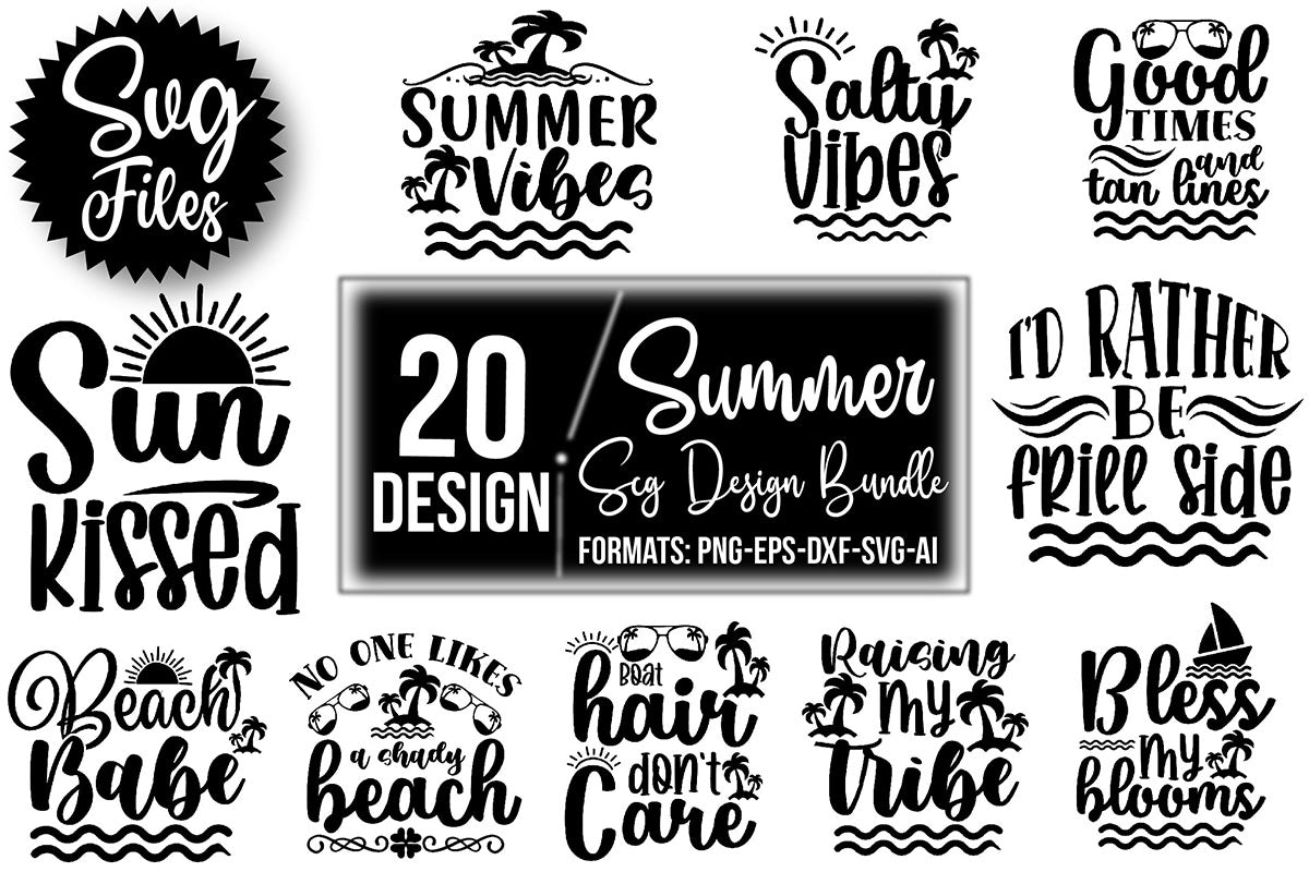 Summer SVG Bundle 8 - CraftNest - Digital Crafting and Art