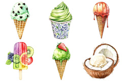 Summer Ice Cream Clipart Bundle - CraftNest - Digital Crafting and Art