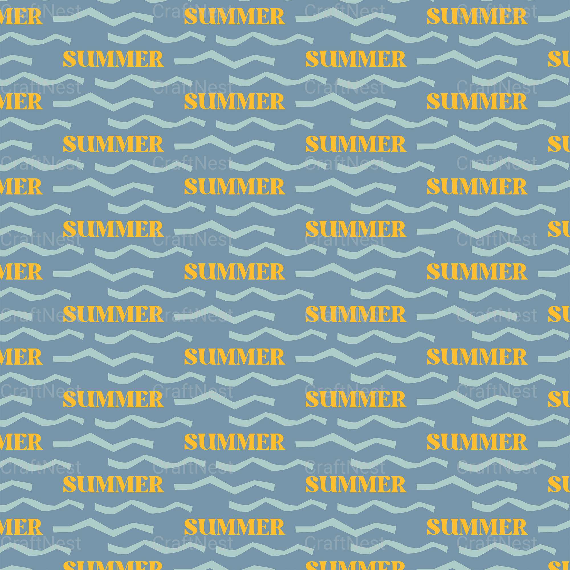 Summer Seamless Digital Paper - CraftNest - Digital Crafting and Art