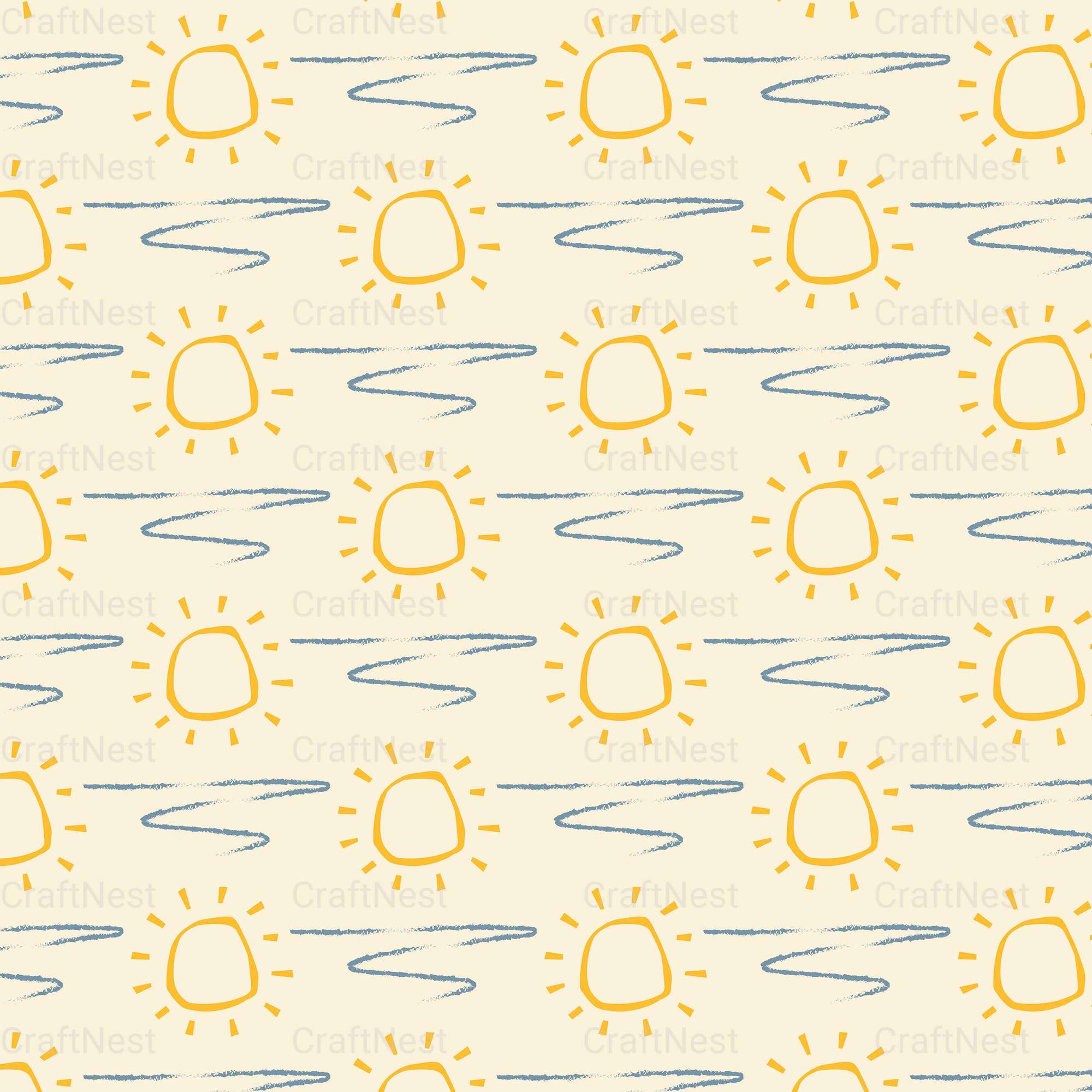 Summer Seamless Digital Paper - CraftNest - Digital Crafting and Art