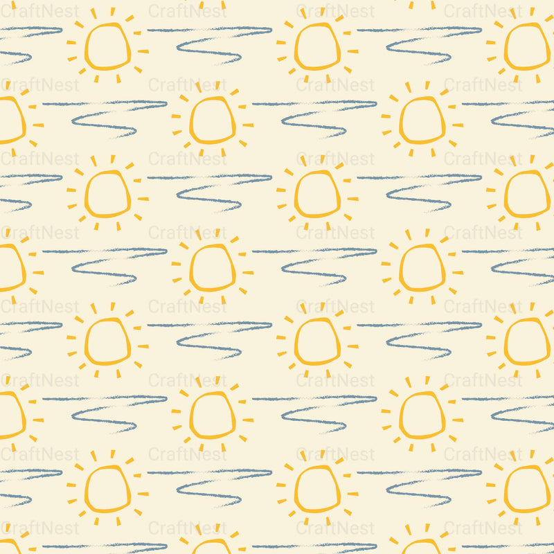 Summer Seamless Digital Paper - CraftNest - Digital Crafting and Art