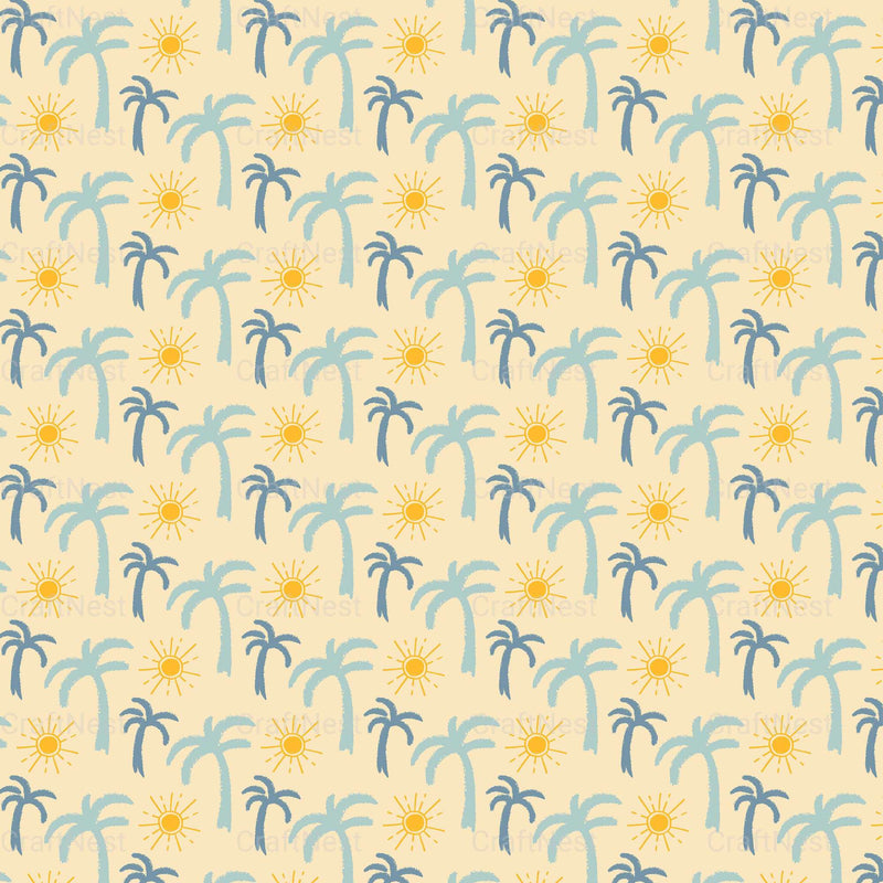 Summer Seamless Digital Paper - CraftNest - Digital Crafting and Art