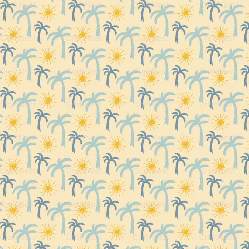 Summer Seamless Digital Paper - CraftNest - Digital Crafting and Art