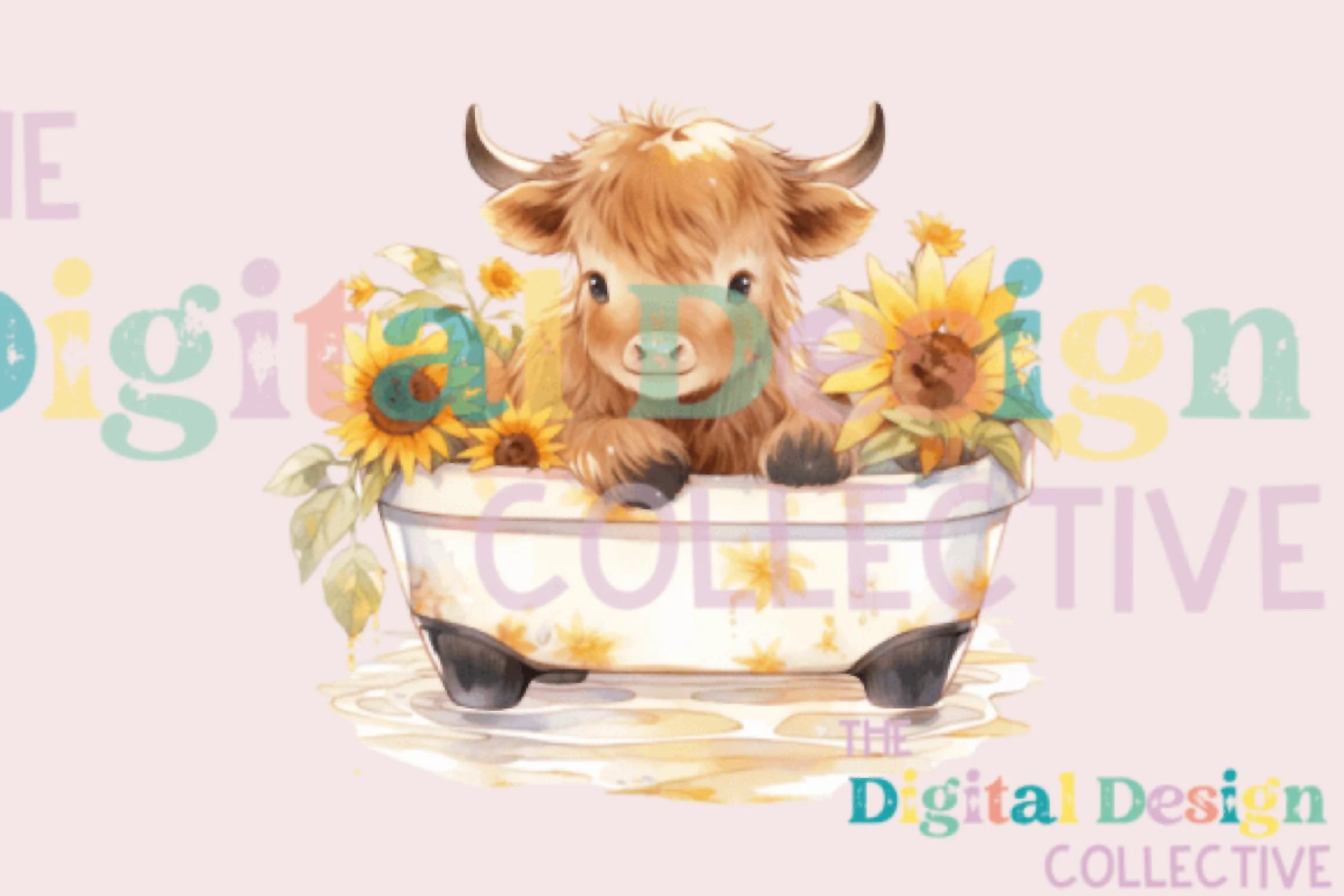 Sunflower Cow Clipart Bundle - CraftNest - Digital Crafting and Art